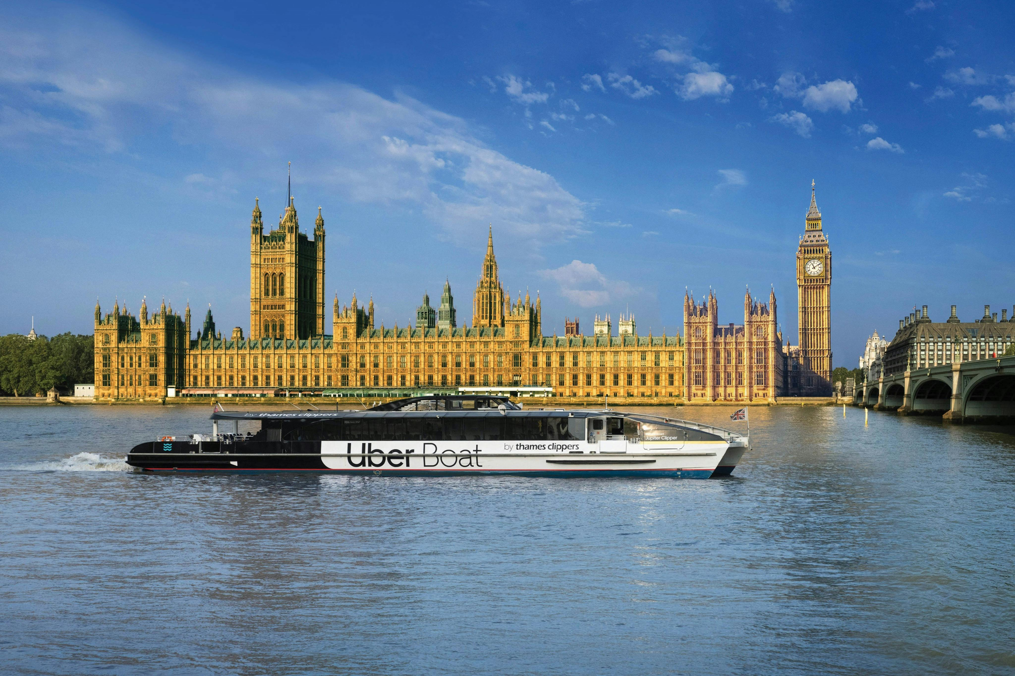 Uber Boat by Thames Clippers: 1-Day Hop-on Hop-off Pass - Photo 1 of 18